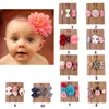 3 -stks set baby -kleding accessoires baby meisje hoofdband multi -kleuren pasgeboren bogen hoofdbanding peuters hoofddeksel haarband4170891