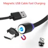 360 Stronger Metal Magnetic Micro USB Cable Braided 2A Fast Charging Cord For Android Type-c Smartphone for Samsung S9 HTC Huawei Xiaomi