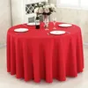 10pcs Polyester el Banquet Tablecloth White round Table Cloth Wedding Table Cover Overlay tapetes nappe tafelkle mariage9628051