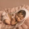 Baby Booket Фотография реквизит новорожденных вязаные фотосъемки фонов коврик фотографические младенческие позирует помощь мат