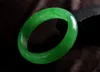 Fijne sieraden Chinees Natuurlijke Beauul Emerald Green Nephrite Jade Bangle armband gratis verzending9387441