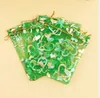 Christmas Gift Jewelry Bags Organza Satin Candy Bag Toys bag 11 colors Heart Jewelry Pouches Wedding Party Packaging Bags Several Sizes