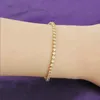 Crystal Christmas Wedding Bridal Jewelry Bare Diamond Bracelet Cheap Single Row Zircon Bracelet Bridal Jewelry Accessories