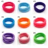 100pcs / lot mignon filles Ponytail Holder Nylon bande élastique cheveux Haut Anneau porte-serviette solide Ties Cheveux Corde Bandeaux Enfants Accessoires cheveux M1932