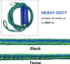 Lignes de quai élastiques PWC de pêche extensibles, paquet de 2 cordons élastiques avec clip en acier inoxydable 316, corde d'amarrage de flotteur en mousse, corde d'amarrage de bateau
