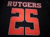 CUSTOM homens, juventude, mulheres, criança, Rutgers Scarlet Cavaleiro personalizado ALGUM NOME E NÚMERO DE QUALQUER TAMANHO jersey costurado Top Quality Colégio