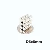 real imanes de nevera 50pcs neodymium disc magnets 6x8 mm n50 super strong powerful rare earth 6mmx 8mm small round magnet 68 6mmx8m