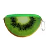 Fruta linda de la felpa de la moneda monedero 14 * 9 cm Multi estilo de dibujos animados de frutas suave Mini cartera para la fiesta de regalo de alta calidad Whilesale precio