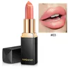 5 stks / partij Glitter Lipstick Metallic Waterdichte Langdurige Glanzende Temperatuur Verandering Kleur Rode Shimmer Lippenstift Lippen Batom