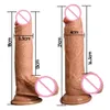 FanaLa 9.4inch enormes realistas Dildo macias pênis longo Sex Toys for Women Ventosa Feminino Masturbação Produtos Adultos Anal Brinquedos Y191015