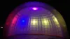 Giant Colorful Led Bulb Lighting Changing Half Dome Tent Inflatable Shell Dj/Bar Tent For Yard Party