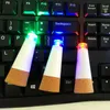 Cork Şekilli Şarj Edilebilir USB LED Gece Işık Şişe Renkli Cork Fiş Şarap Şişesi Noel Işıkları 2 adet