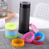 Rodada Silicone Cup borracha inferior Capa protetora antiderrapante Cup luva Mats para 20 onças 30 onças Vacuum Bottle Caneca Tumbler Duplas Água