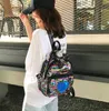 Mochila Chica Estudiante Lentejuelas Unicornio en forma de bandolera para ipad billetera cosméticos, regalo encantador 4 estilos