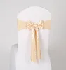 Elegant chair cover sashes 17 colors spandex chair cover bands chair for home party meeting decoration accessories seat covers