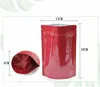 Aluminiumfolie Mylar Zip Lock Standing Package Pouch Bag Revealable Food Storage Packing Bags Doypack 13 * 18 + 3 cm 100 stks Dikke