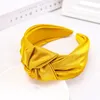 Solid Color Fabric Headband INS Fashion Women Casual Hair Band Personality Party Make Up Hairband for Ladies6701170