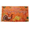 Happy Thanksgiving Day-Flagge, 90 x 150 cm, hochwertiges Polyestergewebe, zum Aufhängen für den Innen- und Außenbereich, kostenloser Versand