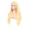 Perruque Lace Front Wig Body Wave brésilienne naturelle, cheveux lisses et soyeux, couleur Blonde 613 #, 10-32 pouces, partie libre, densité 150%, 180%, 210%, 13x4