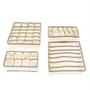 Hot Sales Wholesales Gratis verzending 4 stks niet-geweven stoffen opbergdozen beige