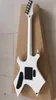 Custom Made Rich Warlock White Electric Guitar 24 Frets Tremolo Bridge, Actieve Pickup Black Hardware China Gitaren Gratis verzending