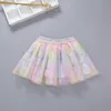 9styles Kids Tutu Skirt Baby Rainbow Mermaid Unicorn Sequin Embroidery Mesh Dress Girls Ballet Fancy Costume Colorful INS Skirts GGA2172