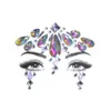 Adesivo con diamanti Adesivi per tatuaggi in cristallo glitter stile Boemia per le donne Faccia Fronte Paster Decorazioni nuziali 6 stili RRA1465