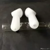 White Jade Duck Pipe Glass Bongs Tillbeh￶r Partihandel Glas Bongs Tillbeh￶r, Glass Hosah, Water Pipe Smoke