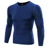 Running Jerseys Mens Gym Clothing Sport Fitness Shirt Long Sleeve Tights T-Shirt Men Crossfit Compression Bodybuilding Quick Dry