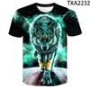 Newest Wolf 3D Print Animal Cool Funny T-Shirt Men Short Sleeve Summer Tops Tees Fashion T shirt