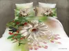 40 Baumwolle 3D Rose Bettwäsche-Sets Hochwertige weiche Bettbezug Bettlaken Kissenbezug Reaktiv bedruckte Bettwäsche Queen-Size-Bettwäsche