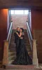 2020 сексуальные черные готические платья русалки для выпускного вечера тонкие кружевные аппликации женские вечерние платья весенний халат De Fiesta по индивидуальному заказу 1282951