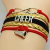 Wholesale- Love Cheer Speaker Football Team Bracelet Customize Oakland Sport wristband friendship Bracelets