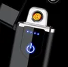 Nieuwste Zwart Diverse Patronen USB Opladen Lichter Draagbare Innovatieve Ontwerp Sensorische Schakelaar voor Sigaretten Roken Tool Hoge Kwaliteit DHL