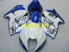 Injectie Keuken Body Kit voor Suzuki Hayabusa GSXR1300 96 99 00 07 GSXR 1300 1996 2000 2007 Blue White Backings Carrosserie + Geschenken SG38