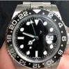 熱い販売メンズ腕時計ブルーブラックセラミックベゼルステンレススチール腕時計116710自動運動限定腕時計ニュージュビリーマスター