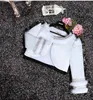 Sweet White Sleeves Applique Feathers Girls' Capes/Jackets Princess Party Coat Flower Girl Wrap Coat Blouse Bolero Size 4-13 2-14 H317452