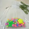 100pcs Multicolor Clear Organza Bags 17x23 20x30 25x35 30x40 cm Jewelry/Christmas/Wedding/Birthday/Gift Drawstring Packing Bags T200602
