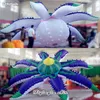 Scène de concert éclairage décoratif plante gonflable fleur suspendue ballon en forme de pieuvre de largeur 4m / 6m avec des tentacules pour la décoration de fête