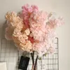 4 Pcs / lot 대형 인공 벚꽃 DIY 실크 꽃 벽 가정 장식 웨딩 배경 장식 가짜 꽃 제조 업체