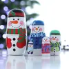 Weihnachtsdekorationen 5pcs Handmalerei Matryoshka Nistpuppenspielzeug Party Home Holzkinder Festival Tragbares Geschenk glatte Dekoration Süß11