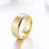 Stainless Steel Blank band Ring Gold Black Matt Art Rings Women Men Fashion Jewelry Will and Sandy