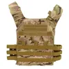 Jachtjassen 600D Camouflage Tactisch Vest Molle Plate Carrier Magazine Paintball CS Outdoor Beschermend Lichtgewicht Whole12764