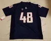 Thr NCAA Arizona Wildcats #68 Tedy Bruschi 48 Rob Gronkowski 42 Brooks Reed 27 Lance Briggs Navy Red White Retried Vintage Football Jersey