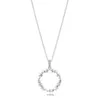 Neue 100% 925 Sterling Silber Runde herzförmige Romantische Mit Klaren CZ Einfache Halskette Für Frauen Original Mode Schmuck Geschenk siebzehn
