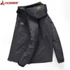 Men's Casual Waterproof Jacket 2019 Spring Autumn Tourism Windbreaker Bomber Jacket Male Raincoat Windproof Hooded Coat 4XL T190910