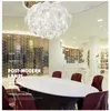 Modern Laser Apple Chandelier Acrylic Transparent Chandelier Lighting Living Room Bedroom Dining Room Lights Apple Lamp