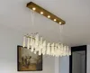 Lustre LED de luxe postmoderne éclairage fer cristal suspension lampe salon restaurant luminaires chambre maison déco luminaires MYY