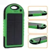 Solar power bank 5000mah Charger LED flashlight Camping lamp Double USB Battery panel waterproof Portable charging for Cell ph8110467