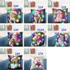 LED Xmas Luminous Pillow Case Linen Pillow Covers Cushion Cover Santa Claus Printed Pillowcase Sofa Car Decor DHL XD20194